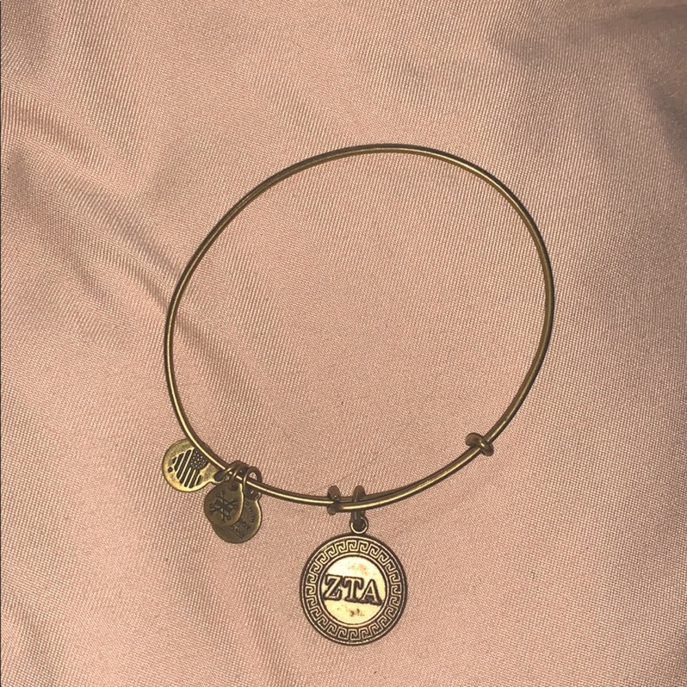 Alex and Ani gold zeta bracelet